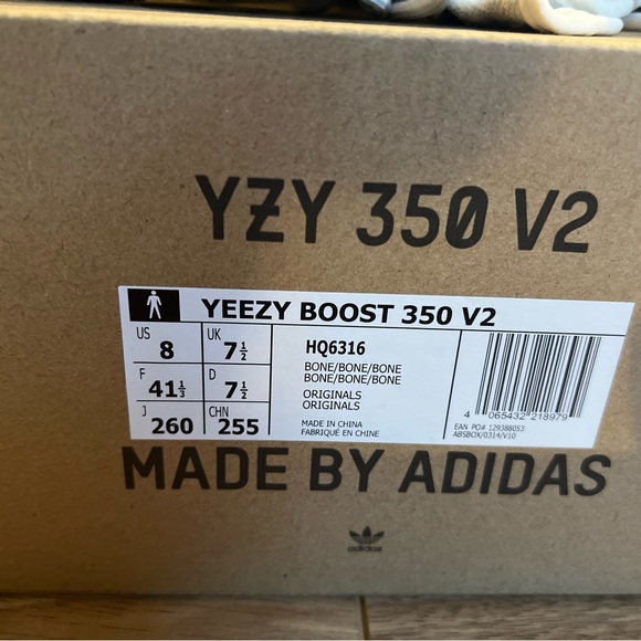 NEW Bone Yeezy Boosts - Picture 4 of 5